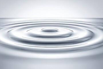 Abstract ripple effect in light gray