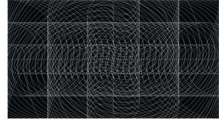 Background with brutalism style in the form of curved lines like a net and perspective images, will be suitable for designs with a strong style