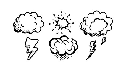 Comic book explosion burst vector