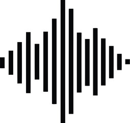 Abstract sound waveform