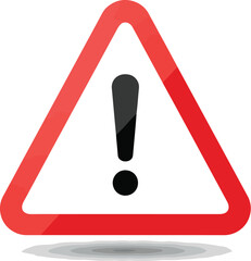 Red triangle warning sign with exclamation mark