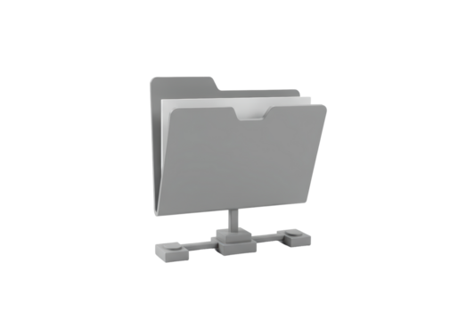 Isolated Server folder of information and file management for network connections with documents