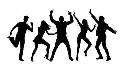 Energetic male dancer mid-leap silhouette dynamic