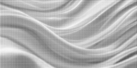 Dotted halftone gradient texture. Vanishing polka dot background. Repeating dots gradation pattern background. Black fading comic pop art overlay backdrop. Raster effect wallpaper © Selamet