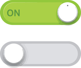 Obraz premium Toggle switch ui element on off control