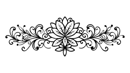 Ornate floral jewelry design intricate decorative