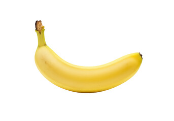 Isolated Yellow Banana Fruit, Delicious Healthy Tropical Food, Vitamin Rich Sweet Treat