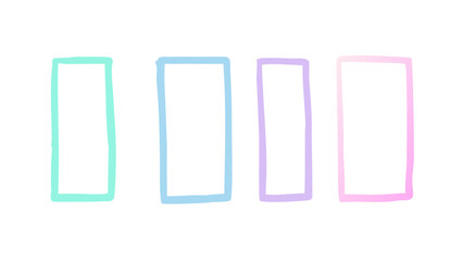 Pastel Rectangles Border Design borders frames