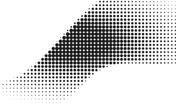 Black halftone gradient dots abstract texture for retro pop art, modern background, comic style overlay, and graphic decoration - Powered by Adobe