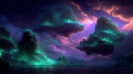 Surreal Floating Islands 