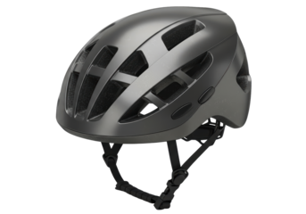 Isolated safety bicycle helmet with adjustable chin strap for cyclists, sports accessory