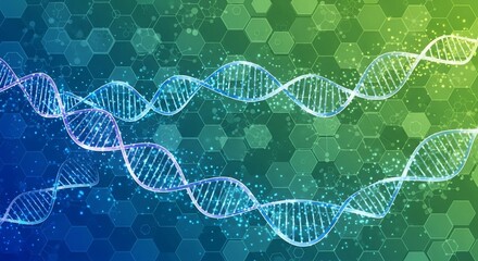 DNA strands illustration genetic code helix structure biology.