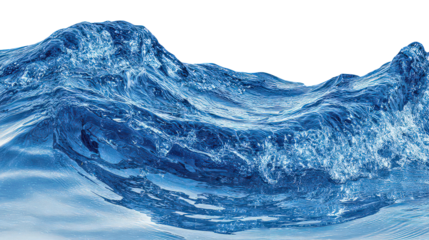 Abstract Blue Snow Mountains Landscape