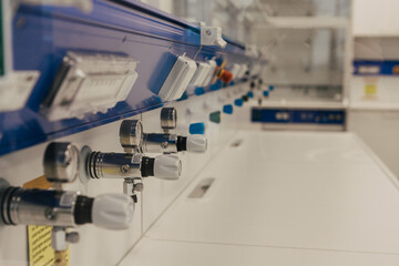 Valves in a lab