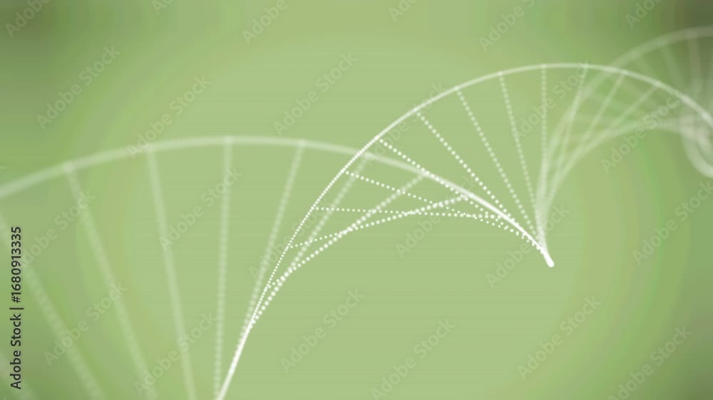 Wall mural digital animation of abstract shapes on yellow background against shining stars in space