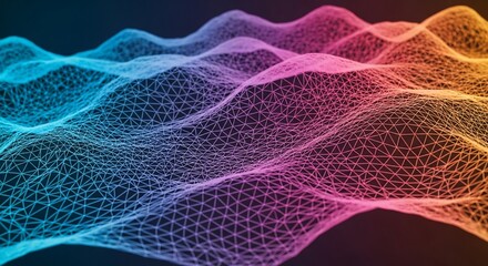 Fototapeta premium Abstract Colorful Network Design.