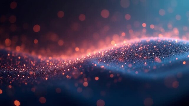 Abstract background with glittering particles.