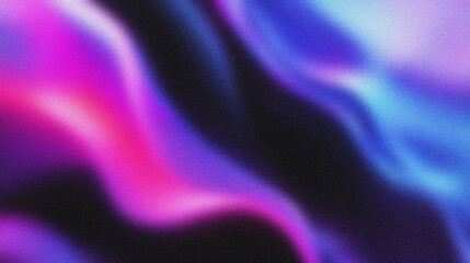 Obraz premium Abstract gradient background with magenta, purple, and blue tones. Soft, grainy texture and smooth color flow create a dreamy, artistic feel—ideal for design, branding, or digital ads.