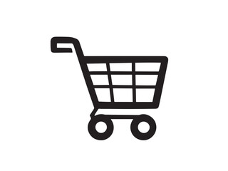 shopping cart Line Art Illustration