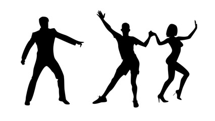 Fototapeta premium Diverse group of people dancing energetically celebration