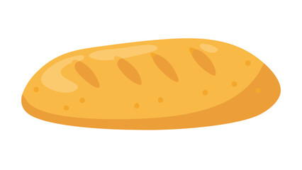 Golden loaf of bread with scoring baked golden brown
