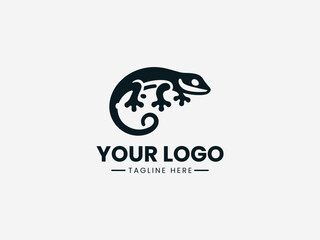 gecko vector logo design
