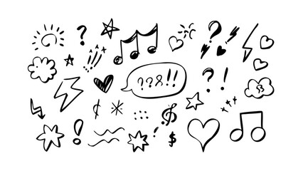 Hand Drawn Doodle Collection Three sketch illustration