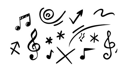 Hand drawn expressive human figure silhouette illustration