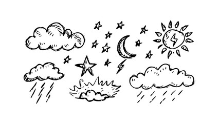 Hand Drawn Textured Illustration vector illustration