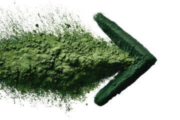 Abstract arrow, green, textured