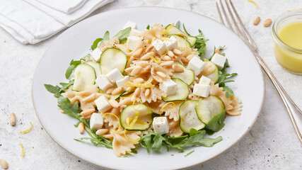 Zucchini pasta salad