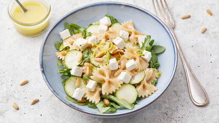 Zucchini pasta salad