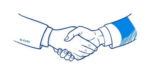 Handshake agreement business partnership deal