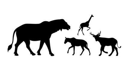 Majestic stag standing tall deer animal