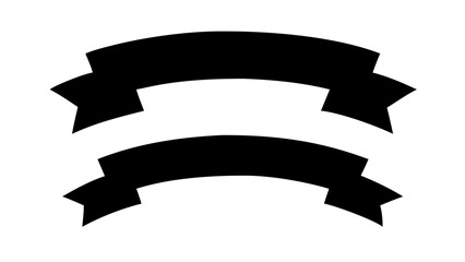 Minimalist black silhouette of a single tree nature