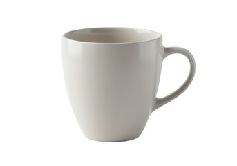 Isolated stoneware mug for drinking beverages, tea or coffee at home or the office