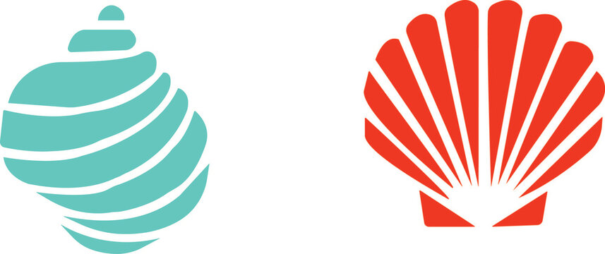 Seashells black icons collection. Starfishes and seashells vector icons .Marine Shell illustration isolated.Scallop,conch shell.snail icon.sea star fish marine illustration,background art.