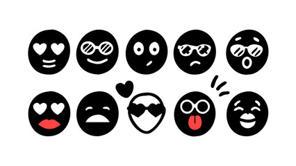 Red lips and tongue emoji face