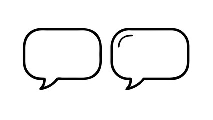 Speech Bubbles Communication Icons talk chat