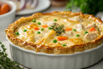 Delicious Chicken Pot Pie with Crispy Golden Crust