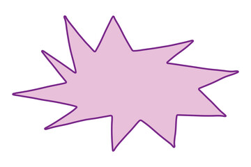 Obraz premium Hand drawn speech bubble Blank empty message box Textbox frame for banners, price tags, stickers, design