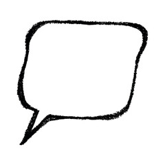 Hand drawn speech bubble Blank empty message box Textbox frame for banners, price tags, stickers, design