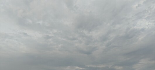 Close u shot of rainy clouds in the sky.