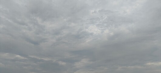 Close u shot of rainy clouds in the sky.