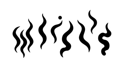 Abstract Geometric Swirl doodle black