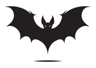 bat logo silhouette vector, halloween bat vector silhouette logo illustration, bat flying silhouette vector silhouette, halloween bat logo silhouette vector on white background.