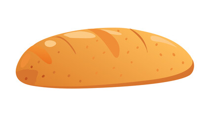 Golden loaf of bread with scoring baked golden brown