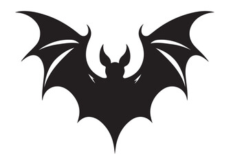 bat logo silhouette vector, halloween bat vector silhouette logo illustration, bat flying silhouette vector silhouette, halloween bat logo silhouette vector on white background.