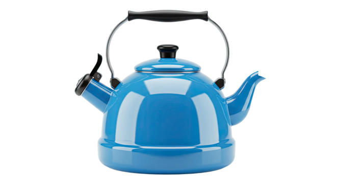 Blue Enamel Kettle for Boiling Water 5.