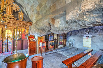 The Cave of the Apocalypse in Patmos, Greece